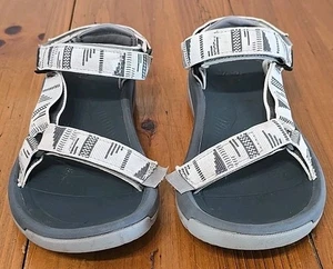 Teva HURRICANE XLT2 Women's Strappy Sandals 1019235 White Gray Sz 7 Padded Heal - Picture 1 of 15