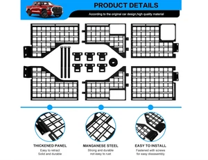 Generic Utiiy Side Molle Panel Rack Compatible with 2022-2024 Toyota Tundra Side - Picture 1 of 16