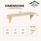 Natural Wood Wooden Shelf Storage Unit Kit & Fitting Wall Mounted Corner Shelves