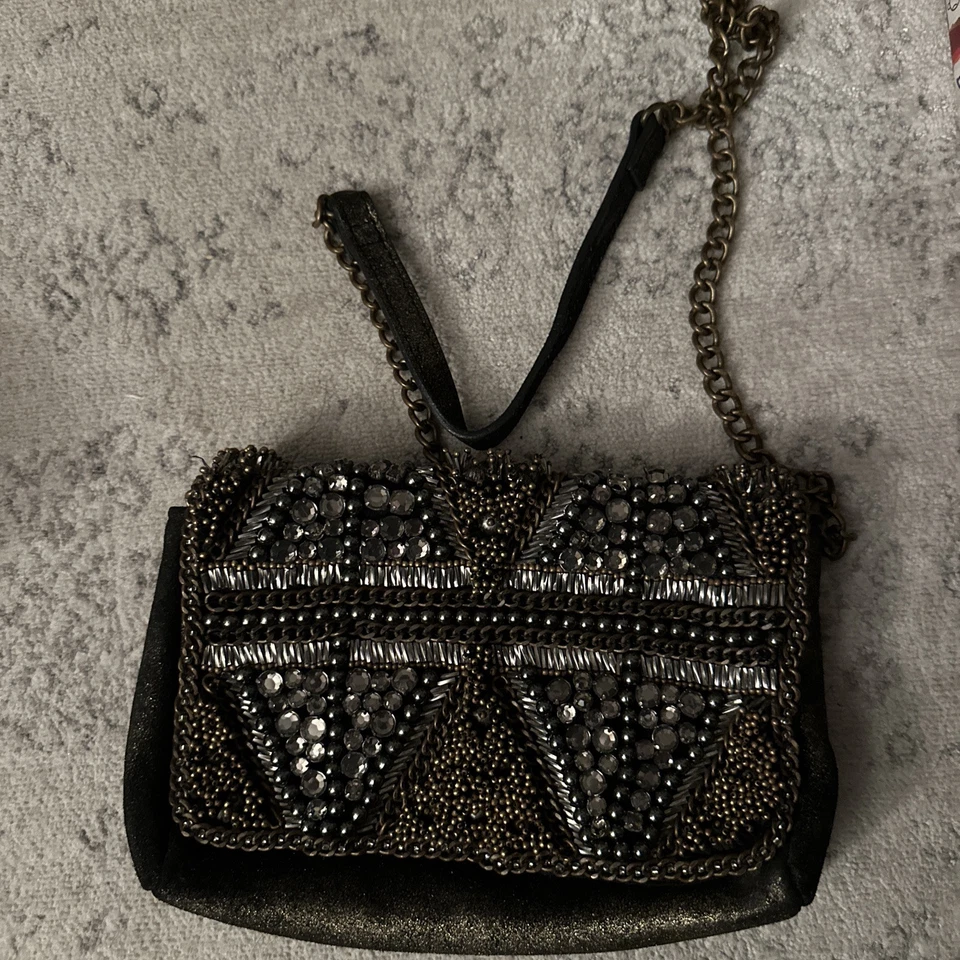 Bolso sin asas Anthropologie Jasper & Jeera con tachuelas para mujer bandolera único  Foto 1 de 4