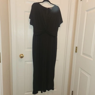 Mono mameluco negro elegante elástico The Limited para mujer PXL  Foto 1 de 4