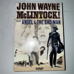 John Wayne MCCLINTOCK! ANGEL & THE BAD MAN 2 DVD SET Brand New Sealed Box - Picture 1 of 2