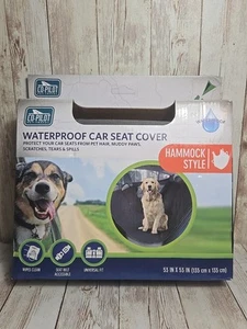 Set Cover Rear Back Car Pet Dog Travel Waterproof Bench Protector Gray, NEW. - Picture 1 of 4