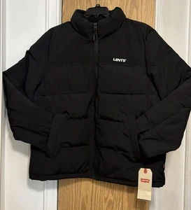 Men's Levi's® Arctic Cloth Stand Collar Logo Puffer Jacket Size :XL MSRP $160 - Picture 1 of 11