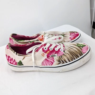 Zapatillas Vans Auténticas Tropicales Florales de Lona para Mujer 7.5 Foto 1 de 4