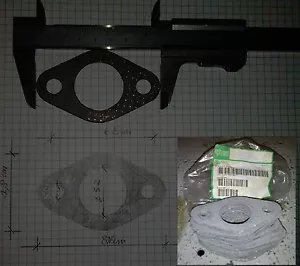 10 GUARNIZIONI "SPESSO" MARMITTA SCARICO CILINDRO MOTORE SCOOTER VESPA - Foto 1 di 1