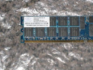 NT2GT72U4NA1BV-5A   2GB  2RX4  PC2-3200 ECC REGISTERED SERVER MEMORY - Picture 1 of 1