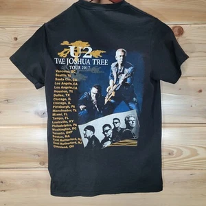 U2 T Shirt Adult Small The Joshua Tree Tour 2017 Black Double Sided - Picture 1 of 10