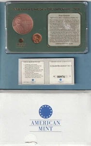 ABRAHAM LINCOLN BICENTENNIAL SET AMERICAN MINT Fort Sumpter ~ COA - Bild 1 von 2