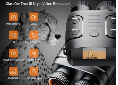 Afterwave R18 Digital Night Vision Binoculars Video Photos 1080p 10x Zoom NEW - Image 1 of 3