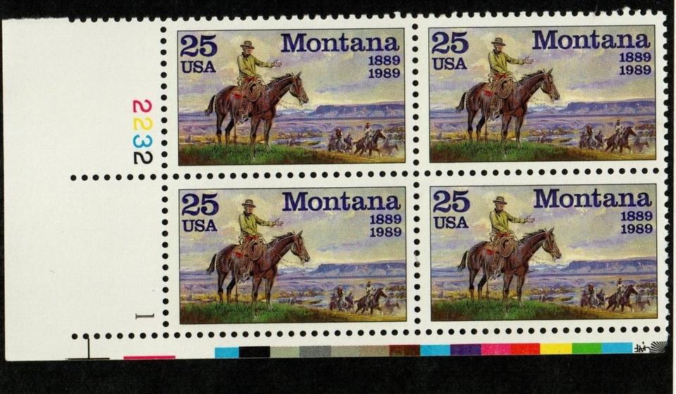 Scott 2401 25¢ Montana Statehood MNH Free Shipping - Image 1 of 1