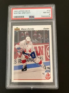 1991-92 Upper Deck 13 Canada Cup Wayne Gretzky PSA 8 Near Mint - MINT - Picture 1 of 2