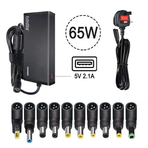 Universal 20V 3.25A 65W AC Power Supply Adapter USB Charger For Thinkpad Laptop - Picture 1 of 8