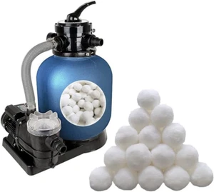 3 Lbs Pool Filter Balls Eco-Friendly Fiber Filter Media for Swimming Pool Sand F - Picture 1 of 6