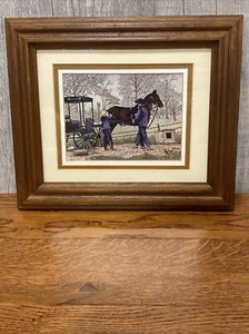 HELPING PAPA By THELMA WINTER Signed and Numbered 38/500 Framed - Picture 1 of 5