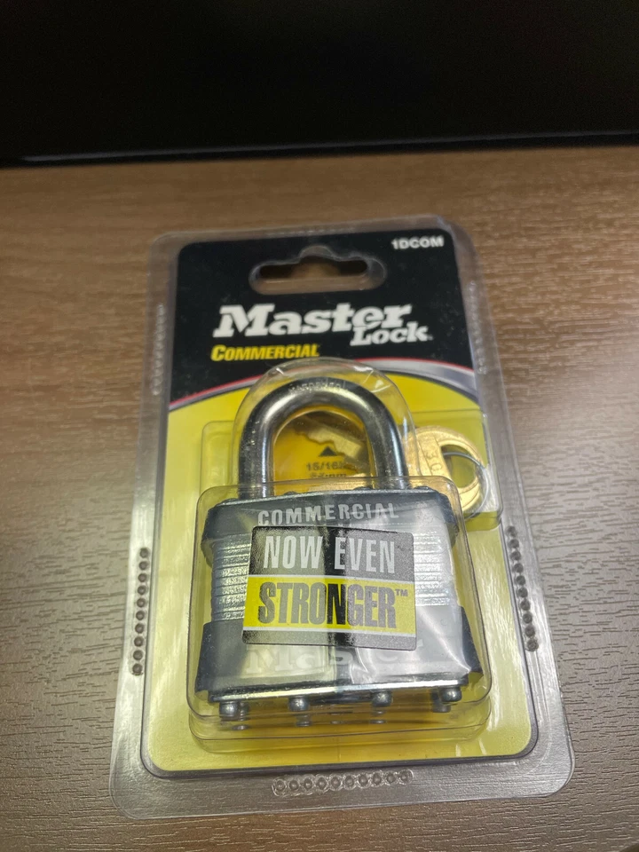 Pack of 4 MASTER LOCK 1DCOM 4 Pin Tumbler Safety Padlock Keyed Different