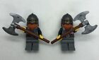 2 x figurines LEGO Viking hache château barbe L208