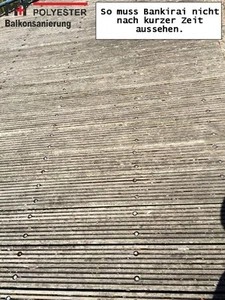 Schutzlack Bankirai elastic Terrassendielen Holz Wetterschutz Holzfliesen WPC - Bild 1 von 4