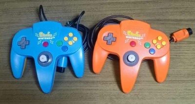 Nintendo 64 Controller Pikachu Orange Blue Yellow N64 from JAPAN Tested set - Image 1 of 4