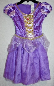 Rapunzel Girls Disney Princess Costume Kids  Party Dress size 4-6X - Picture 1 of 4