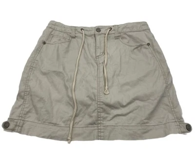 Sonoma Mujer Falda 4 Beige Caqui Incorporado Cordón Usado Bueno Foto 1 de 4