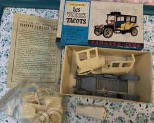 Rare 1950’s Les Vieux Tacots 1908 Panhard Taxi Plastic Model Kit Unmade Boxed - Picture 1 of 10