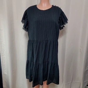 Who What Wear X Target Shift Dress Women's Sz XL Short Sleeve Lined Knee Length - Picture 1 of 9