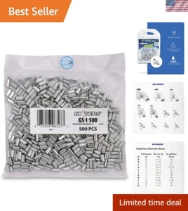 High-Grade Aluminum Fishing Crimp Sleeves - 500 Pieces for Reliable Connections - Picture 1 of 9