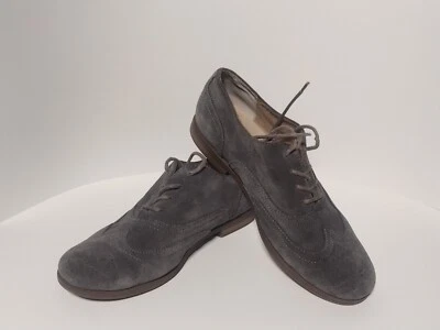 Oxford de camurça cinza escuro Cynthia Rowley New York tamanho 9 EUA. Sapatos - Imagem 1 de 3