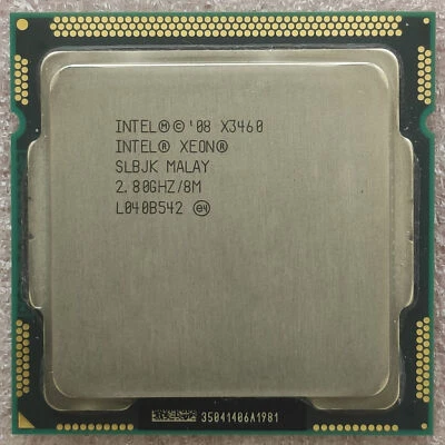 Intel Xeon X3460 SLBJK ''Lynnfield'' 4 Core, LGA1156, Clock 2.8 - 3.46 GHz CPU - Image 1 of 2