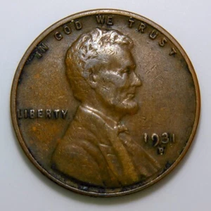~COBRE AMERICANO VINTAGE~ 1931-D Lincoln Wheat Penny Un Centavo EE. UU. 1c XF i432 - Imagen 1 de 2