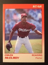 1989 Reading Phillies Chuck McElroy #18