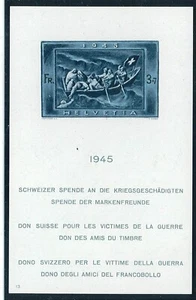 P2722 - SUISSE CAT. W 18 S/S 1945 POUR LES VICTIMES DE LA GUERRE. MNH - Photo 1/1