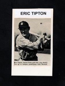 1939-41 - ERIC TIPTON-PHILADELPHIA A'S -DUKE U. AUTOGRAPHED PHOTO-(d.2001)