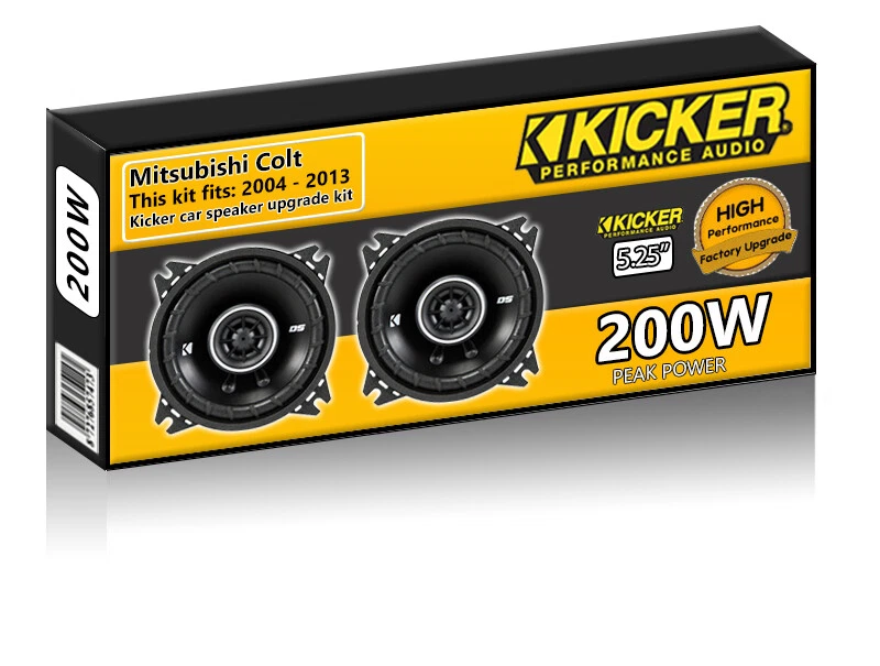 Mitsubishi COLT Hintertür Lautsprecher Kicker 13.3cm 13cm Auto + Sockel 200W - Bild 1 von 1