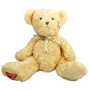 Dakin 14 Inch Teddy Bear With Bowtie, Beige - Picture 1 of 1
