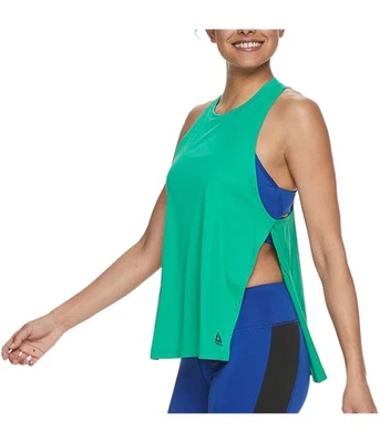 Camiseta sin mangas Reebok Workout Ready Racerback para mujer, verde, XL Foto 1 de 2