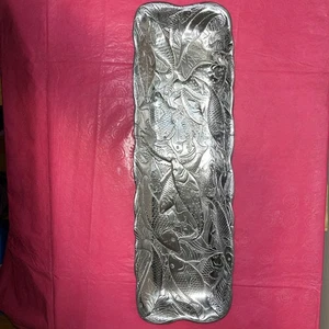 Arthur Court 1985 Aluminum Long Rectangular Fish Serving Deco Dish - Picture 1 of 6