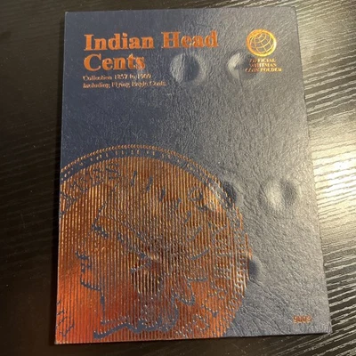 Indian Head Cents Book with 20 Coins Including Flying Eagle. Good Shape See Pics - Image 1 of 4