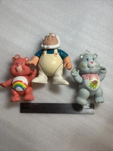 VINTAGE 1984 CARE BEAR CLOUD KEEPER & 2 BEARS 4" POSEABLE FIGUR KENNER AGC - Bild 1 von 13