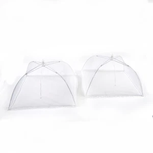 2pc Reusable Mesh Food Cover Tent Set Camping Umbrella Picnic Screen Outdoor Net - Picture 1 of 6