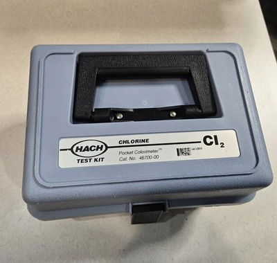 HACH 口袋色彩仪 CHLORINE CL2 46700-00 测试套件带盒和手册。 — 第 1/4 张图片