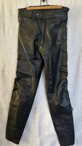Motorrad Hose Damen Leder Schwarz Größe S - Bild 1 von 8