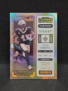 2022 Panini Contenders #64 Alvin Kamara Silver Championship Ticket /99 Saints - Picture 1 of 3