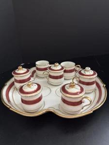 Antike Kanne De Creme Französisch Paris Porzellan Set - Bild 1 von 17