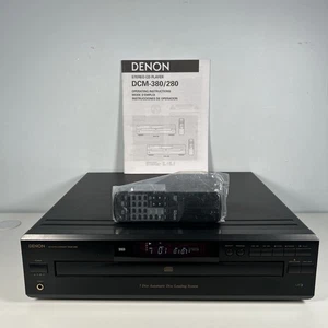 Denon DCM-280 5-CD Auto Changer Player mit Fernbedienung & Handbuch super gepflegt - Bild 1 von 15