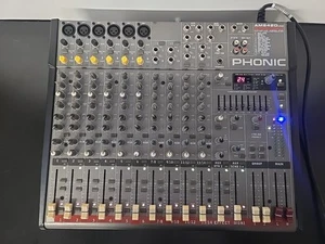 PHONIC AM6420 USB 6-Mic/Line 4-ST 2-Group Mixer With Digital EFX - Picture 1 of 11