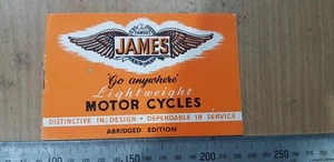 JAMES LIGHTWEIGHT MOTOR CYCLES SALES BROCHURE ABRIDGED EDITION PRINTED 1949? - Picture 1 of 10