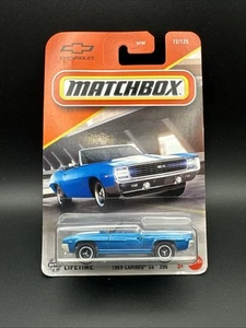 Matchbox New - 2025 Series Car - Blue 1969 Camaro SS 396 Convertible - Picture 1 of 2