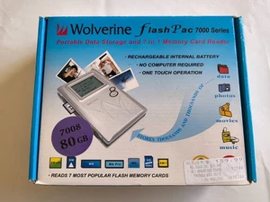 Wolverine Data 80GB FlashPac 7000 Series Portable Data Storage HDD Version - Picture 1 of 16